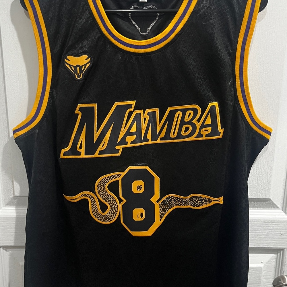Mamba Black and Yellow Basketball Jersey